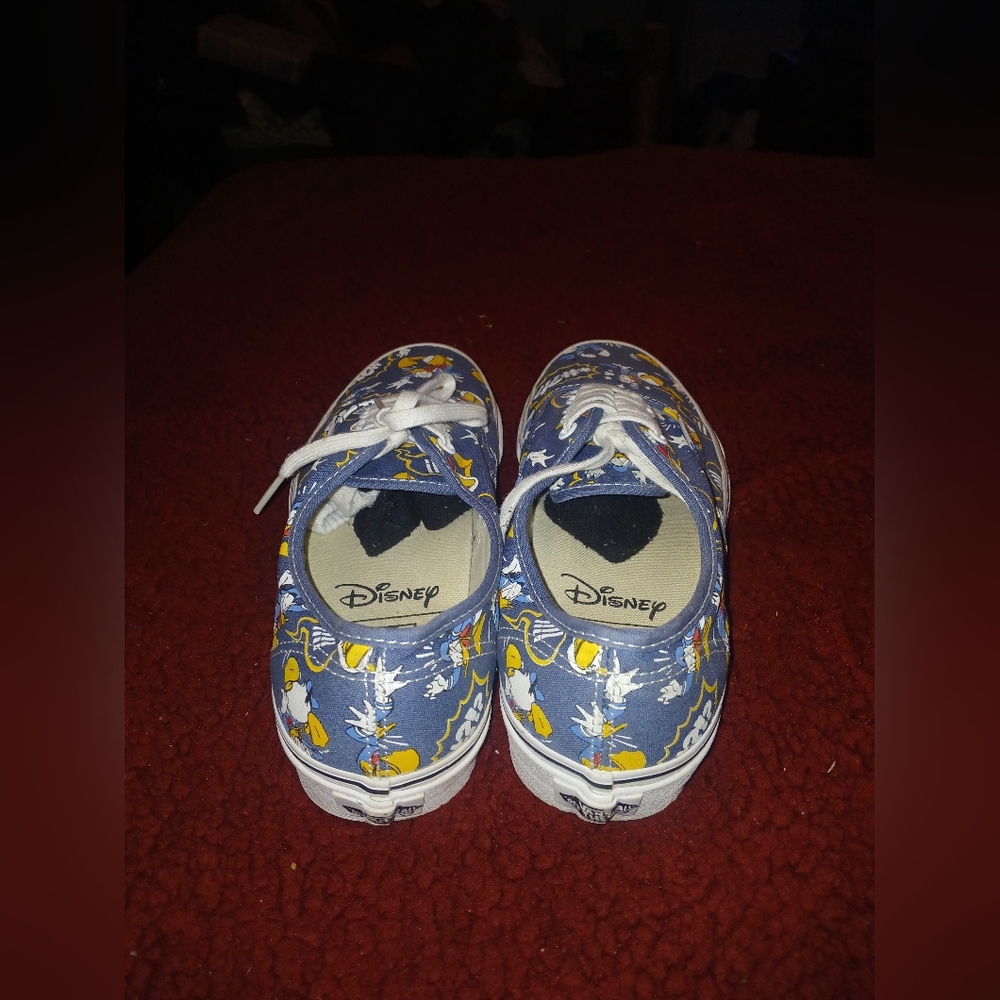 Vans Disneys Donald Duck  Print Blue Sneakers - Picture 3 of 6